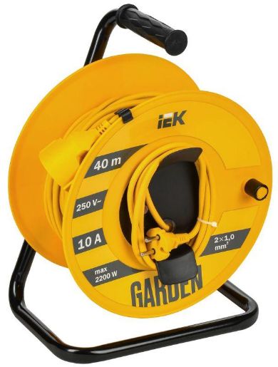 Изображение Удлинитель на катушке 1х40м Garden УК40 2P 2х1.0кв.мм IEK GD-KP50-10-01-40