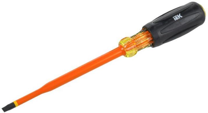Изображение Отвертка диэлектрическая SLIM SL6.5х150 Т3 ARMA2L 5 IEK A2L5-SC31-T3-SL-65-150