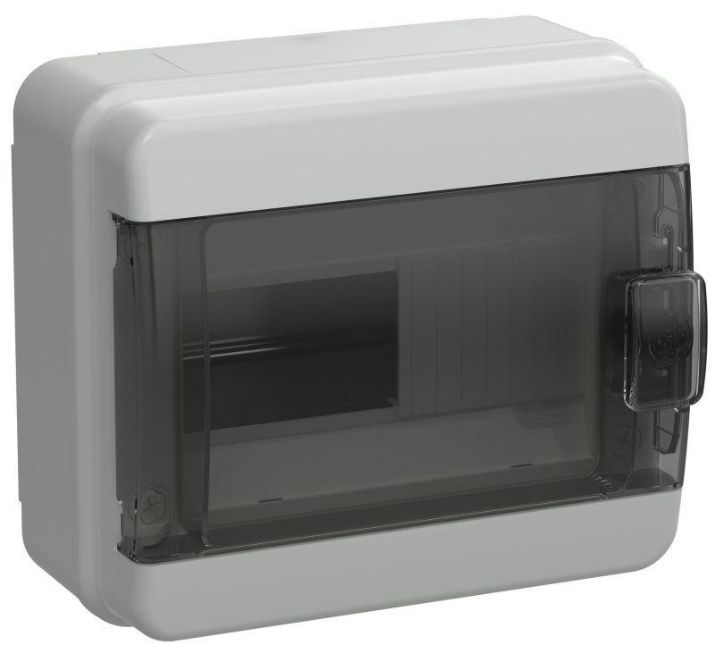 Изображение Корпус пластиковый КМПн-8 IP65 черн. прозр. дверь TEKFOR IEK TF5-KP72-N-08-65-K03-K02
