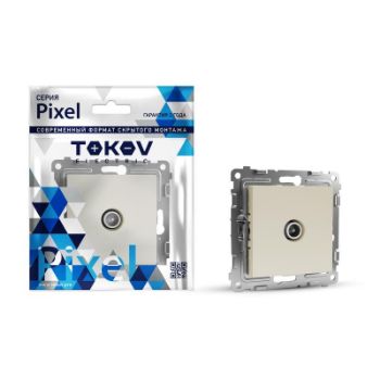 Изображение Коннектор TV СП Pixel механизм беж. TOKOV ELECTRIC TKE-PX-A1C-C02