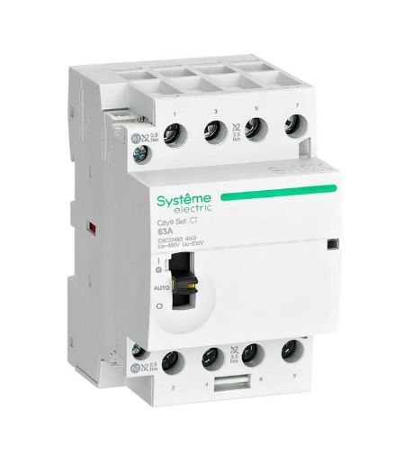 Изображение Контактор 4п City9 Set 4НО 63А AC 400В-230В SE C9C32463