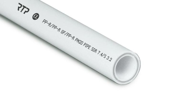 Изображение Труба PPR 25х3.5 PN20 стекловолокно бел. (дл.2м) RTP 10330
