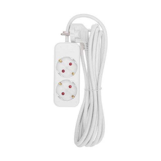 Изображение Удлинитель 2х3м с заземл. STANDARD 3х1кв.мм бел. Rexant 13-4004