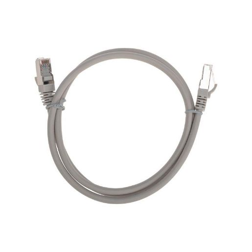 Изображение Патч-корд F/UTP кат.6 RJ45-RJ45 26AWG LSZH 1м сер. Rexant 02-0210-1