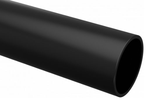 Изображение Труба гладкая ПВХ жесткая d25мм черн. (дл.3м) Plast EKF trg-25b-3m