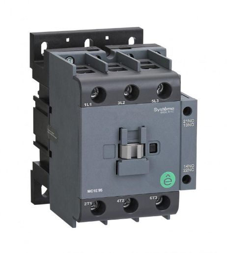 Изображение Контактор MC1E 3п 95А кат. 220В/230В AC 1НО+1НЗ SE MC1E95M7