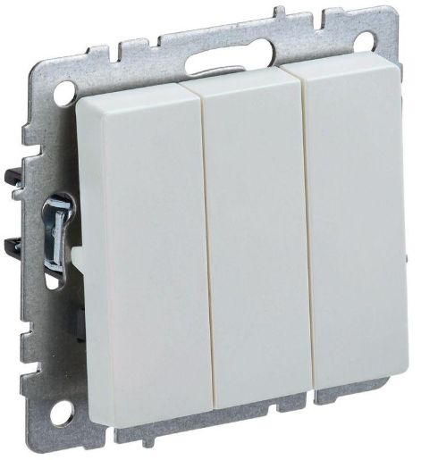 Изображение Выключатель 3-кл. СП BRITE ВС10-3-0-БрЖ 10А механизм жемчуж. IEK BR-V30-0-10-K36