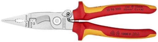 Изображение Клещи электромонтажные VDE 6-в-1 L-200мм Knipex KN-1396200