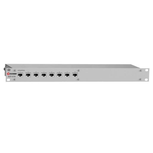 Изображение Блок защиты 8-ми информационных портов Ethernet с питанием PoE со схемой питания по варианту А или по варианту В стандарта IEEE 802.3at БЗЛ-ЕП8 Тахион 20102