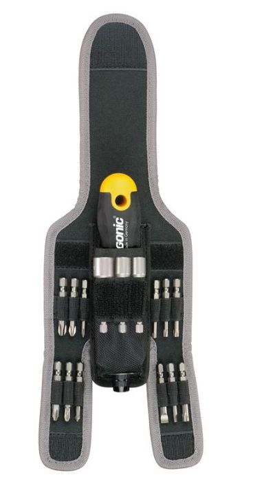 Изображение Трещотка поворотная Ergonic K с набором бит в чехле 16 предметов Felo 06071604