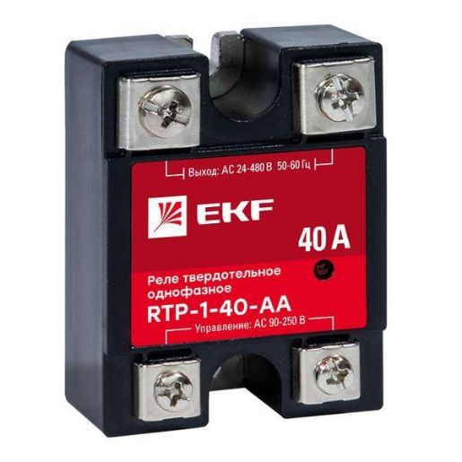Изображение Реле твердотельное однофазное RTP-40-AA PROxima EKF rtp-1-40-aa