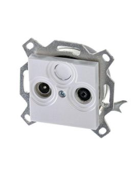 Изображение Розетка телевизионная проходная TV/R Levit 7дБ жемчуж. ABB 2CHH083607A6068
