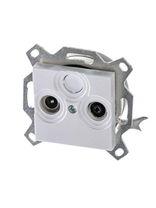 Изображение Розетка телевизионная проходная TV/R Levit 7дБ жемчуж. ABB 2CHH083607A6068
