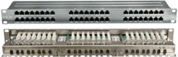 Изображение Патч-панель 19дюйм 1U кат.5E полн. экранир. 48 портов RJ45 Dual IDC PPHD-19-48-8P8C-C5E-SH-110D высок. плотности Hyperline 420641