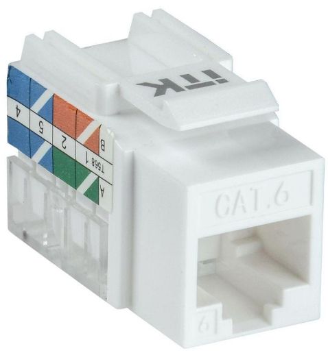 Изображение Модуль Keystone Jack кат. 6 UTP 110 IDC 90град. ITK CS1-1C06U-11