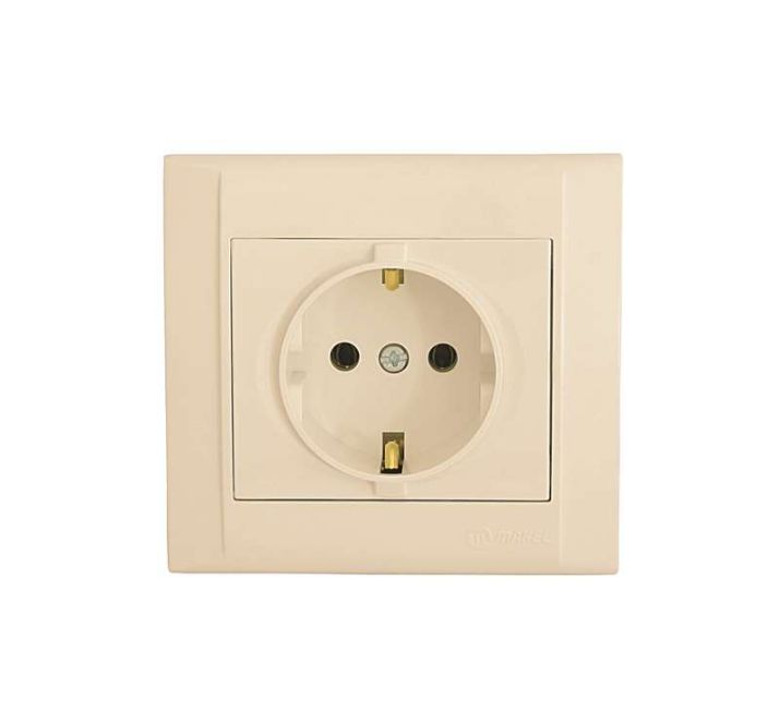 Изображение Розетка СП Defne 16А IP20 с зазем.крем Makel 42010028