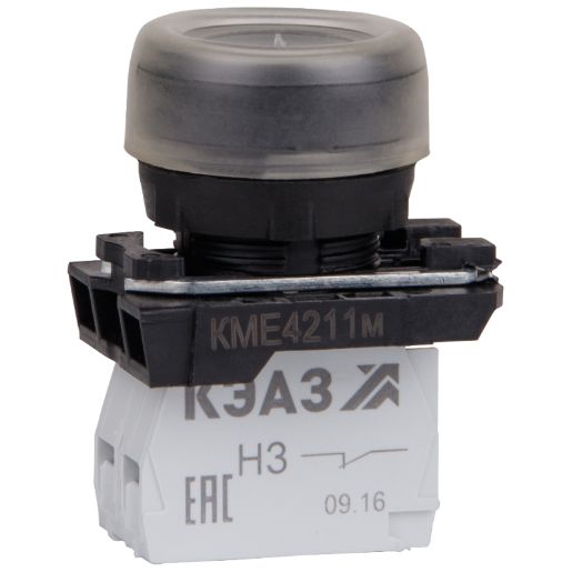 Изображение Кнопка КМЕ 4211м 1но+1нз цилиндр IP65 черн. КЭАЗ 248243