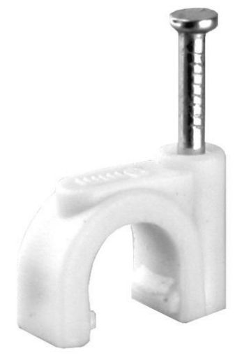 Изображение Скоба круглая d4мм V02-6W-1-10-050 пластик. (уп.50шт) Volsten 9546