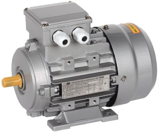 Изображение Электродвигатель АИС DRIVE 3ф 63B4 220/380В 0.18кВт 1500об/мин 1081 IEK AIS063-B4-000-2-1510