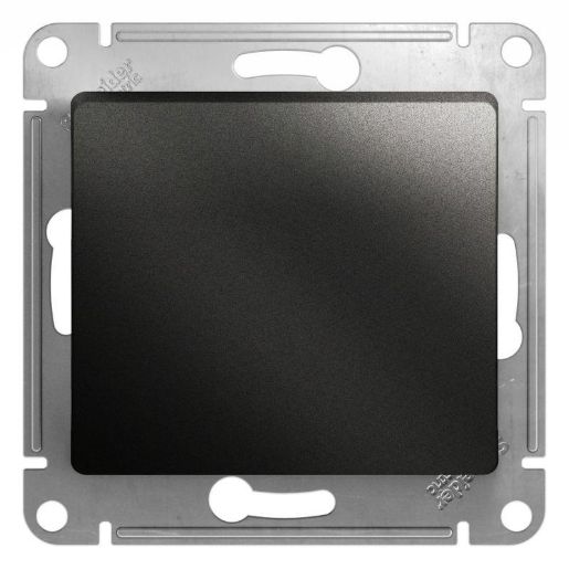 Изображение Кнопка нажимная 1-кл. СП Glossa 10А IP20 (сх. 1) 10AX механизм антрацит SE GSL000715