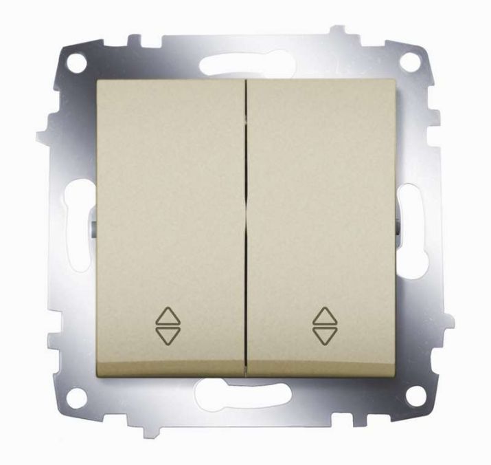 Изображение Переключатель 2-кл. СП Cosmo 10А IP20 (сх. 6) механизм титаниум ABB 619-011400-211