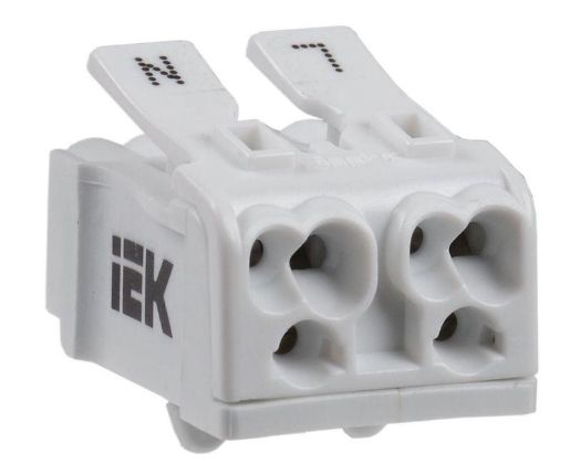 Изображение Клемма пружинная соединительная КСПн2-L+N IEK UKZ-B06-2P-F1-E0-10