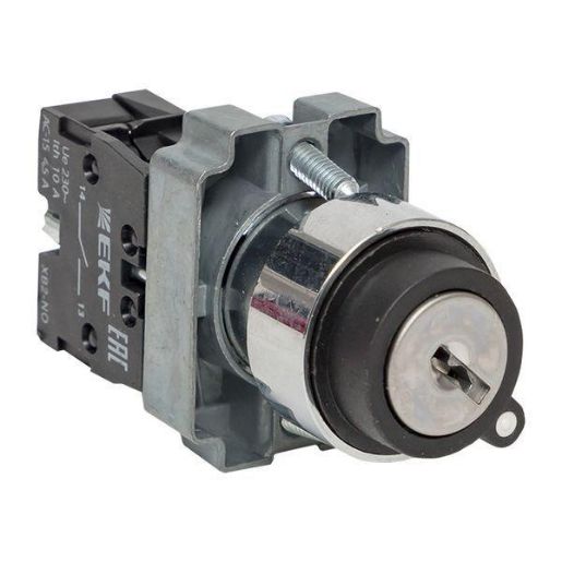 Изображение Переключатель BG21 2P с замком (не возврат.) NO EKF xb2-bg21