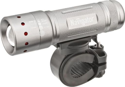Изображение Фонарь 94 964 NPT-B01-3AAA велосипедный 2 крепл. CREE 1LEDх5Вт фокус блист. Navigator 94964