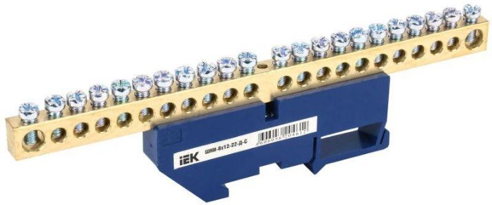 Изображение Шина нулевая на DIN-изол. ШНИ-8х12-22-Д-С IEK YNN10-812-22D-K07
