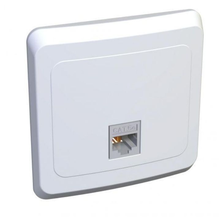 Изображение Розетка компьютерная 1-м СП Этюд RJ45 кат.5E бел. SE KOMC-001B