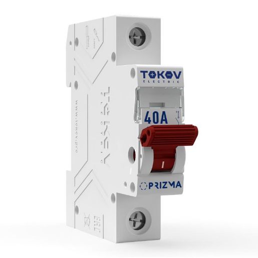 Изображение Выключатель нагрузки модульный 1П 40А TOKOV Electric TKE-PZ60-MDSI-1-40