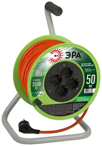 Изображение Удлинитель на катушке 4х50м с заземл. RP-4e-3x1.5-50m ПВС 3х1.5 Эра Б0056104