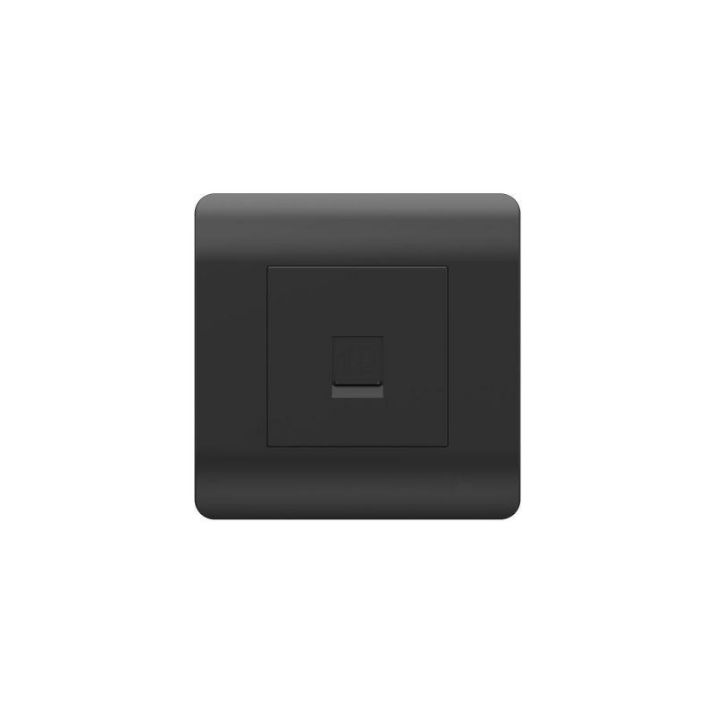 Изображение Розетка компьютерная 1-м NEW3-E RJ45 черн. CHINT 431490