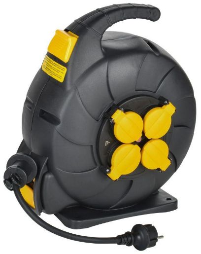 Изображение Удлинитель на катушке TWIST 4х15м с заземл. с крышк. автосмотка 16А IP44 КГ 3х1.5 IEK TW-KP27-16-04-15-44