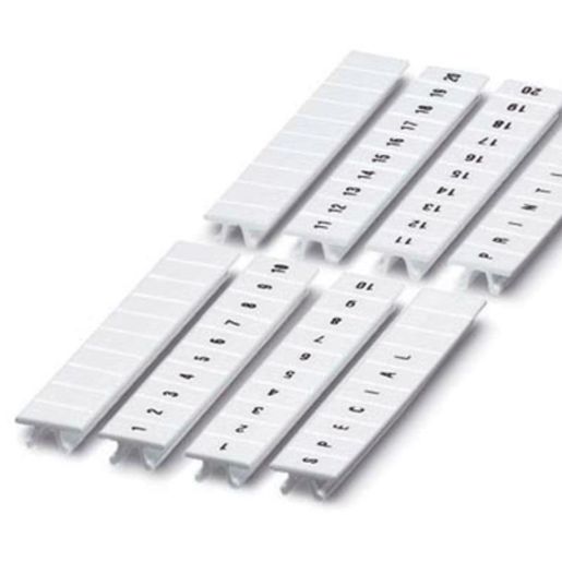Изображение Маркировка для клемм ширина 6мм L1 L2 L3 N PE горизонтальная ориентация 1шт=полоса из 10 маркеров (уп.10шт) DKC NUPUTUK-6-L1-PEH