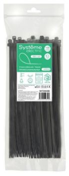 Изображение Стяжка кабельная 300х4.8 черн. (уп.100шт) SE IMT30048B
