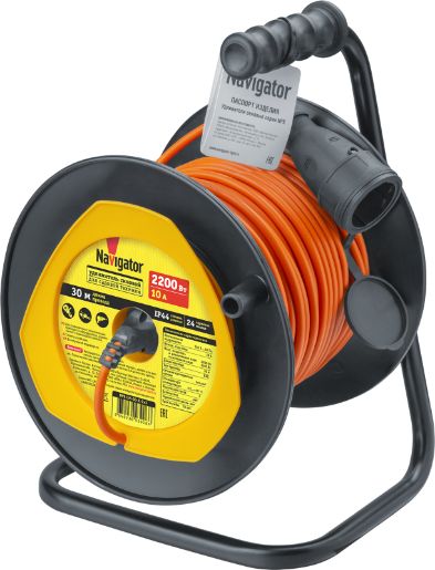 Изображение Удлинитель 30м без заземл. 93 916 NPE-LM-30-X-2х1 для сад. техн. NAVIGATOR 93916