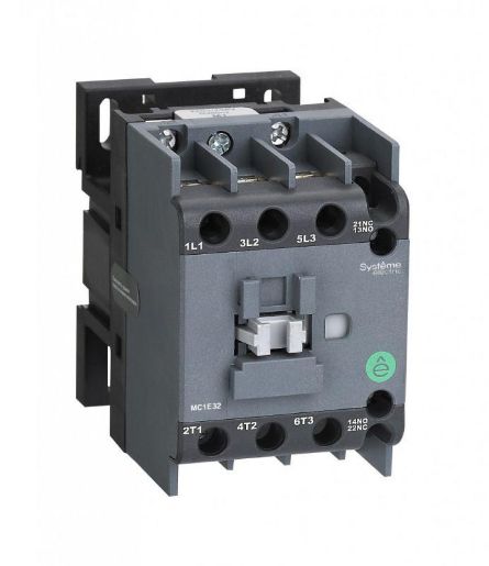 Изображение Контактор MC1E 3п 25А кат. 220В/230В AC 1НО+1НЗ SE MC1E25M7