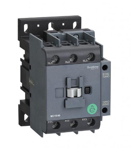 Изображение Контактор MC1E 3п 40А кат. 220В/230В AC 1НО+1НЗ SE MC1E40M7
