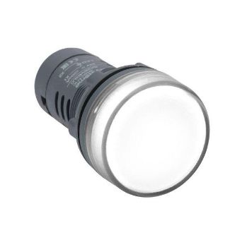 Изображение Лампа светосигнальная SB7 d22мм 230В AC бел. моноблочная SE SB7EV07MP