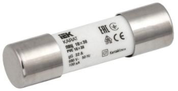 Изображение Вставка плавкая цилиндрическая ПВЦ 10х38 32А KARAT IEK MFL10-032