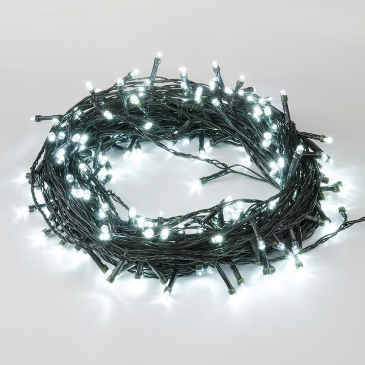 Изображение Гирлянда LED ULD-S2000-200/DGA WHITE IP20 20м 200 диодов бел. свет провод зел. Uniel UL-00007309
