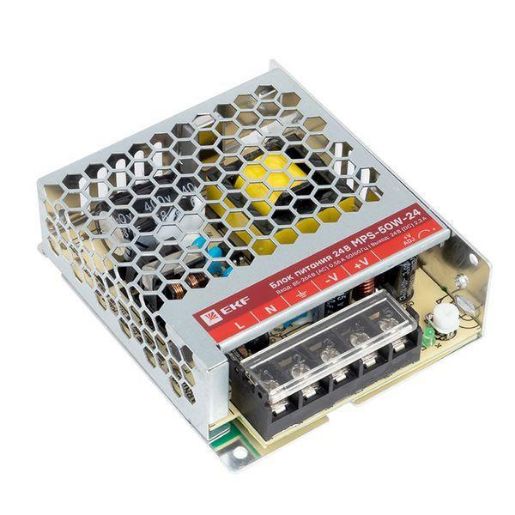 Изображение Блок питания 24В MPS-50W-24 PROxima EKF mps-50w-24