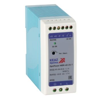 Изображение Блок питания OptiPower MDR-40-24-1 КЭАЗ 284540