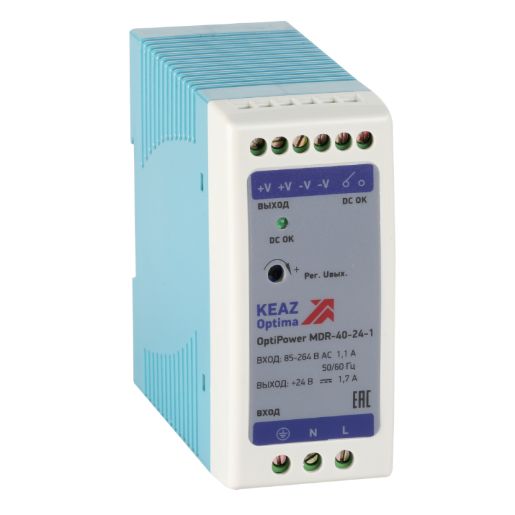 Изображение Блок питания OptiPower MDR-40-24-1 КЭАЗ 284540