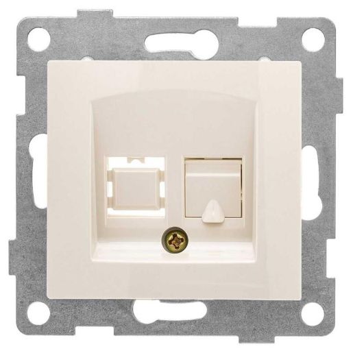 Изображение Розетка компьютерная 1-м СП Bravo RJ45 механизм беж. GUSI С10К1-003