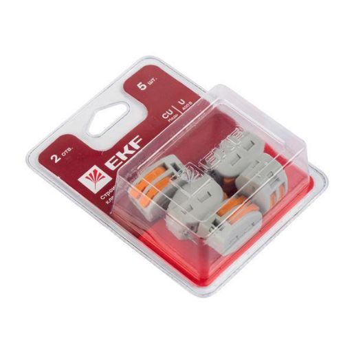 Изображение Клемма строительно-монтажная СМК 222-412 (блист.5шт) EKF plc-smk-412b