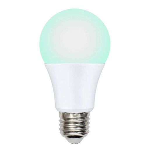 Изображение Лампа светодиодная LED-A60-9W/SCBG/E27/FR/DIM IP65 PLO65WH для бройлеров диммир. Uniel UL-00003190