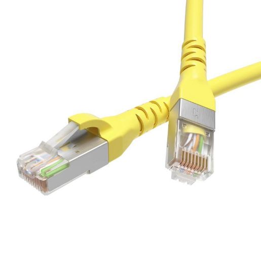Изображение Патч-корд кат.5E F/UTP экранир. 4х2 LSZH 10м желт. DKC RN5EFU4500YL