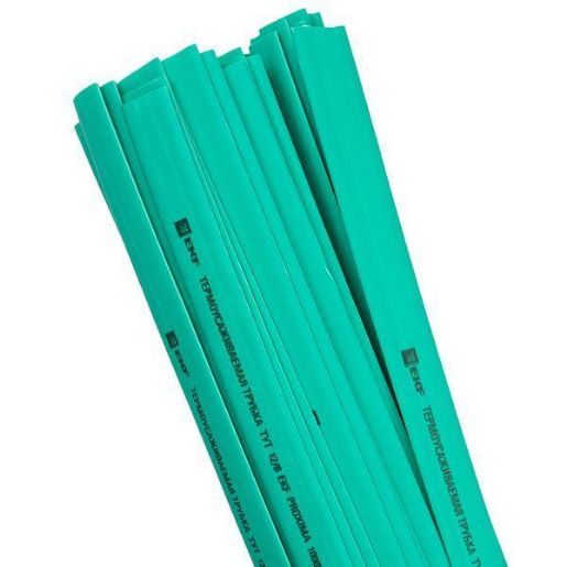 Изображение Трубка термоусадочная ТУТ нг 14/7 зел. 1м (уп.50м) PROxima EKF tut-14-j-1m